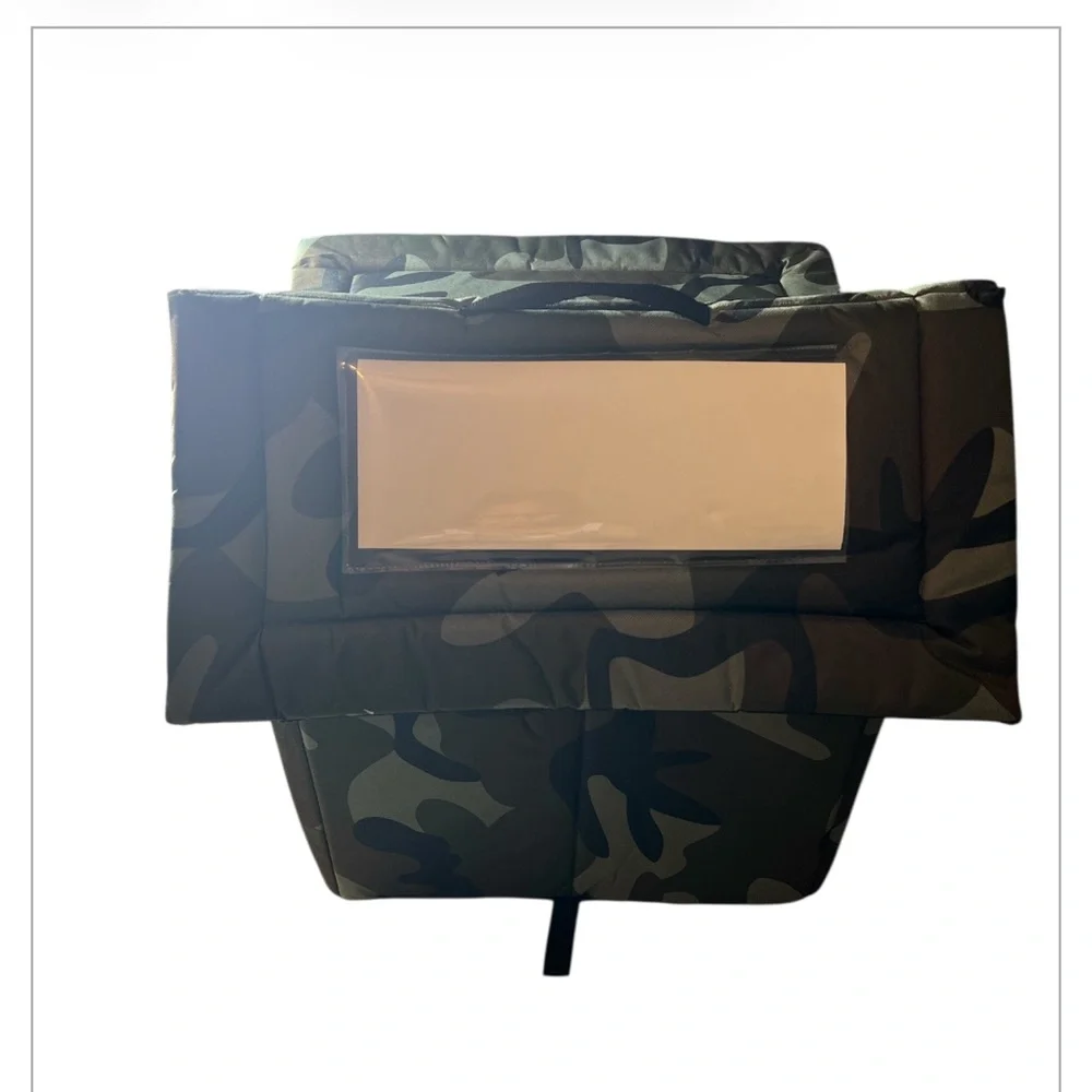 NWT Camo Soft Pet House Dog‎ Cat Shelter w/ Cushion & Ground Stakes Small